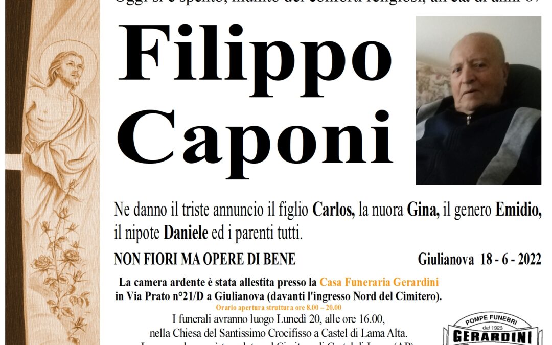 FILIPPO CAPONI