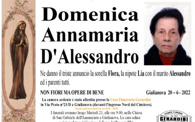 DOMENICA ANNAMARIA D’ALESSANDRO