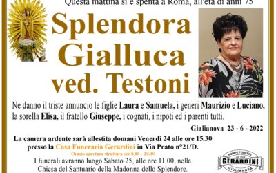 SPLENDORA GIALLUCA ved. TESTONI
