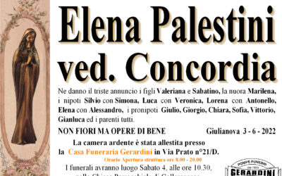 ELENA PALESTINI ved. CONCORDIA