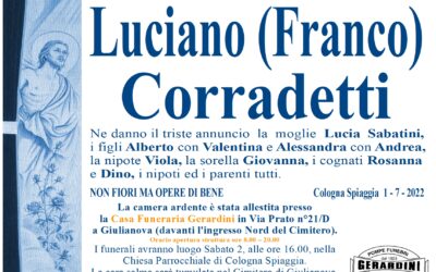 LUCIANO (FRANCO) CORRADETTI