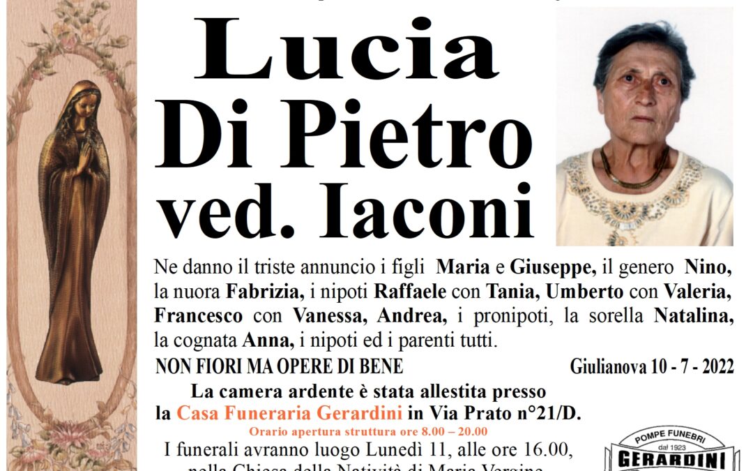 LUCIA DI PIETRO ved. IACONI