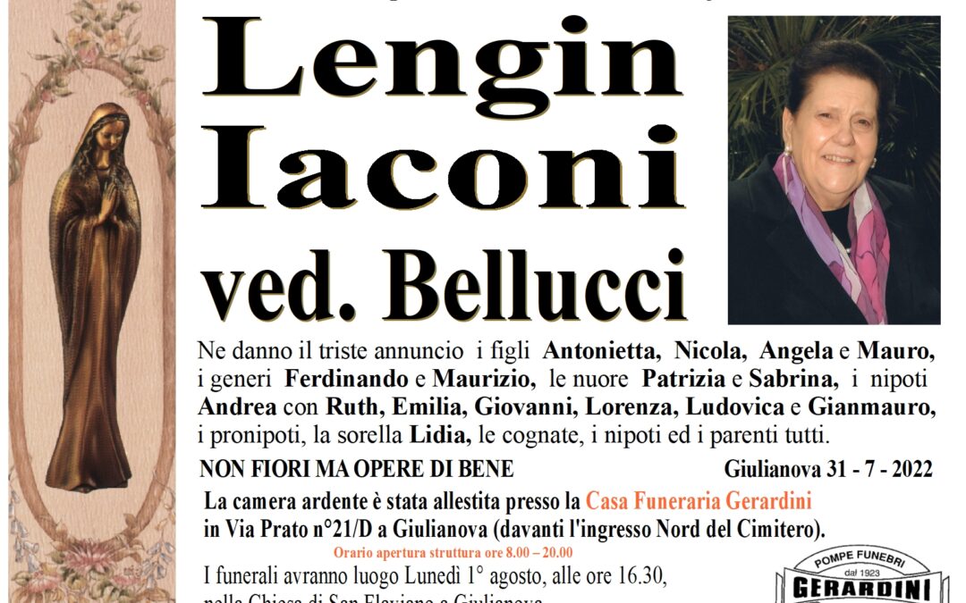 LENGIN IACONI ved. BELLUCCI