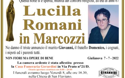 LUCILLA ROMANI in MARCOZZI