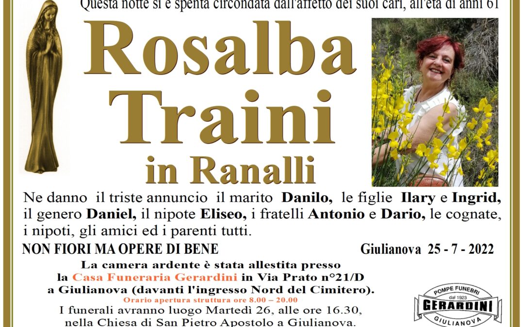 ROSALBA TRAINI in RANALLI