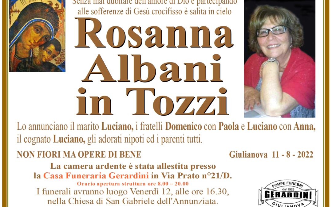 ROSANNA ALBANI in TOZZI