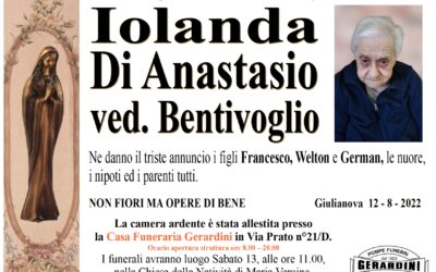 IOLANDA DI ANASTASIO ved. BENTIVOGLIO