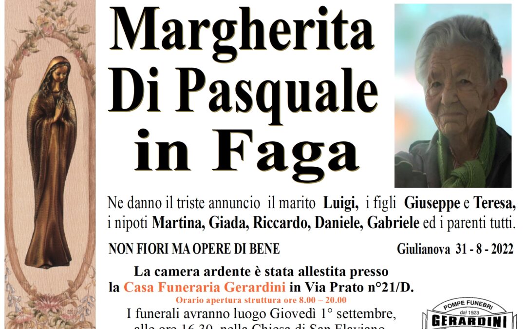 MARGHERITA DI PASQUALE IN FAGA