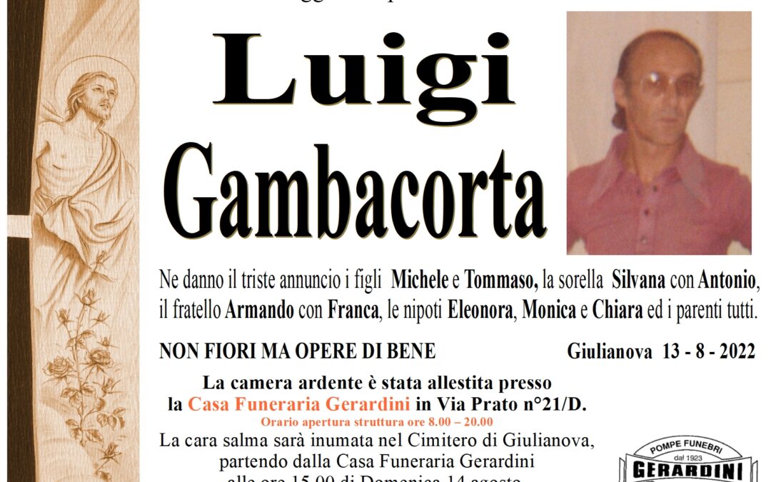 LUIGI GAMBACORTA