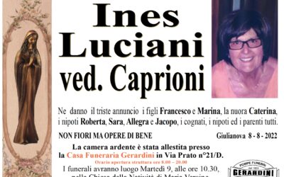 INES LUCIANI ved. CAPRIONI
