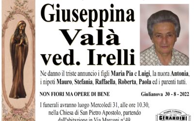 GIUSEPPINA VALA’ VED. IRELLI