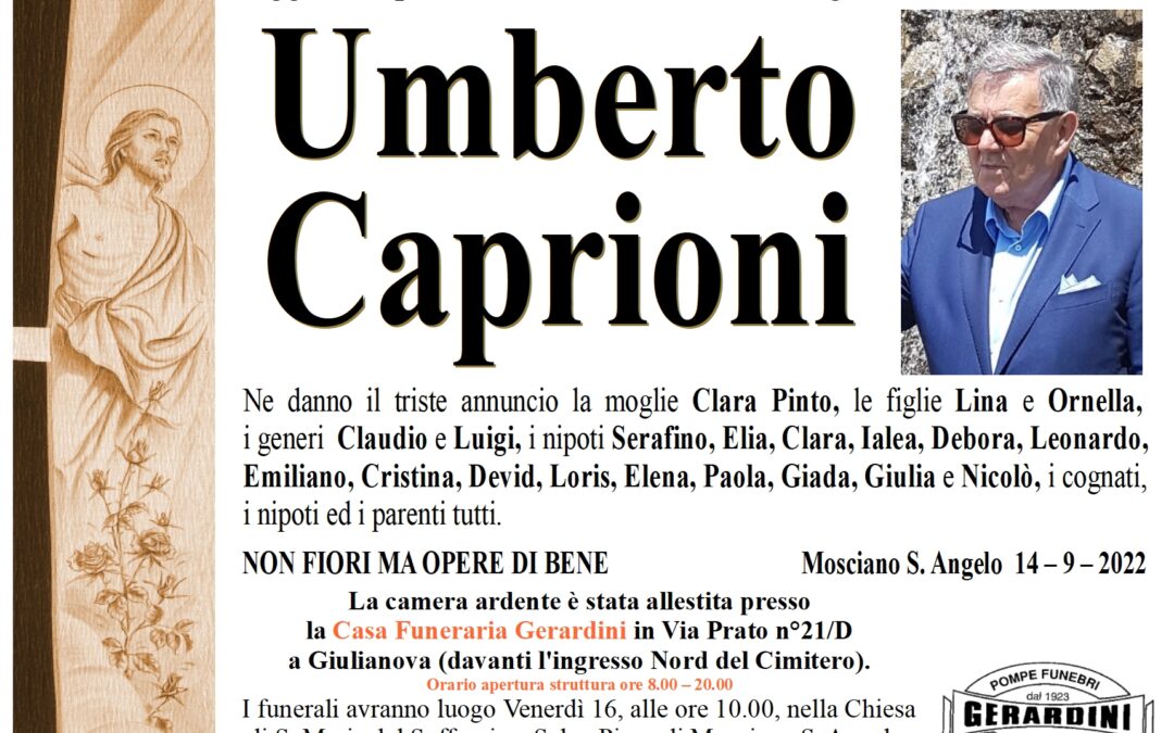 UMBERTO CAPRIONI