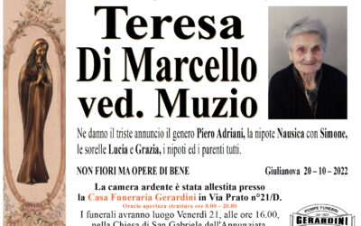 TERESA DI MARCELLO VED. MUZIO