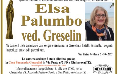 ELSA PALUMBO ved. GRESELIN
