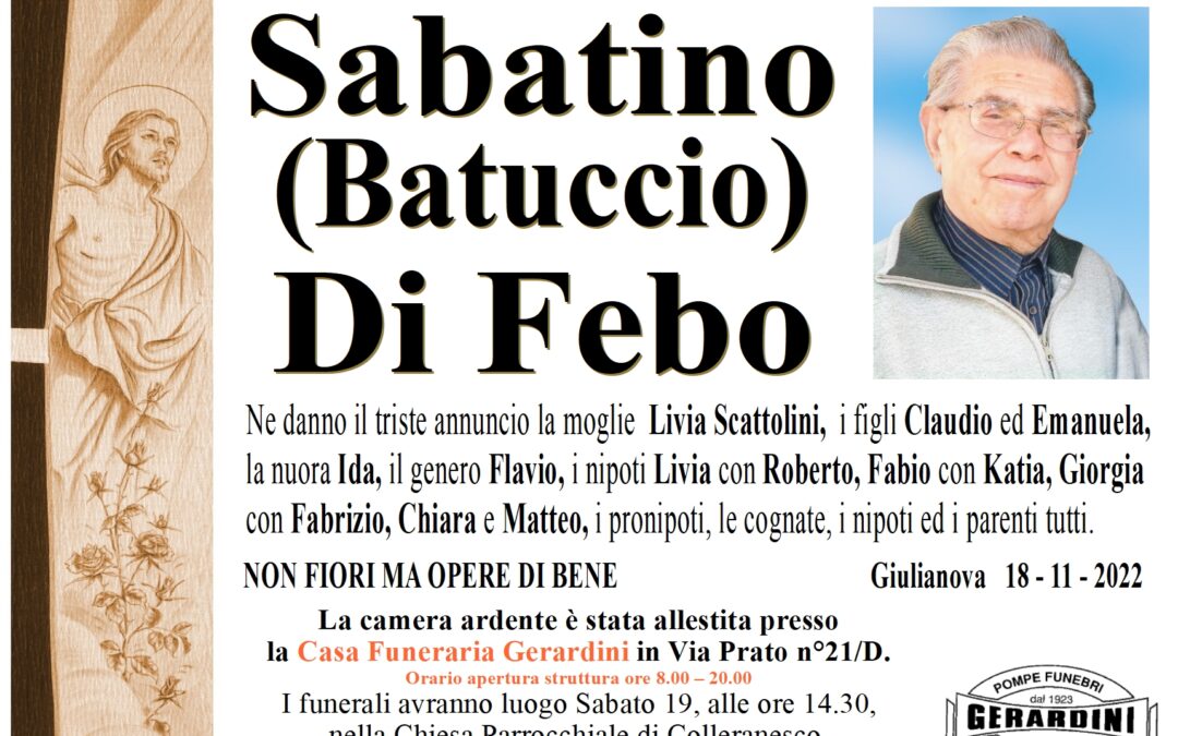 SABATINO DI FEBO