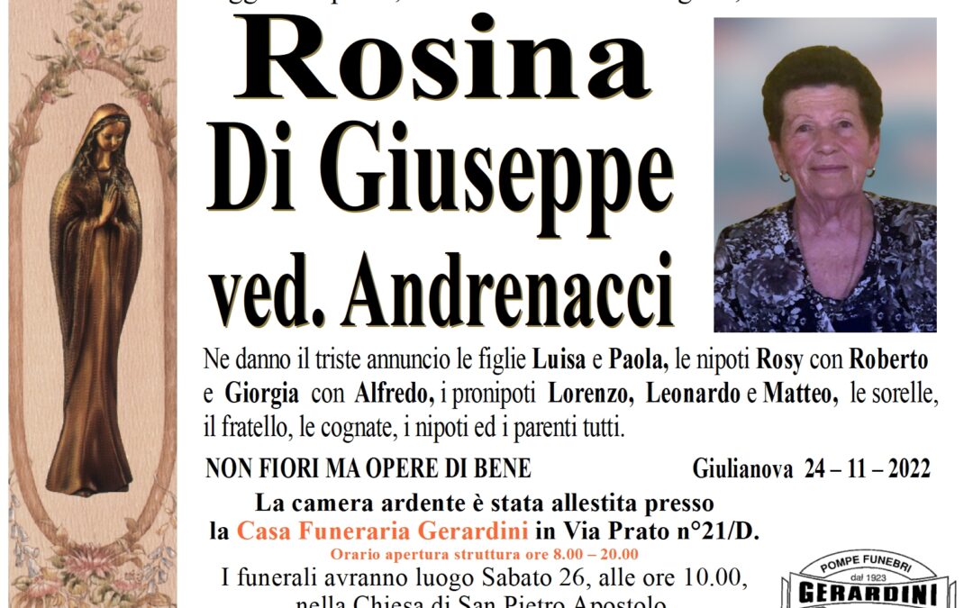 ROSINA DI GIUSEPPE ved. ANDRENACCI