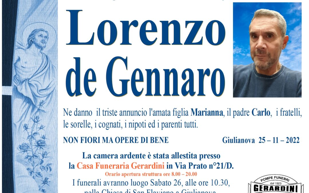 LORENZO de GENNARO