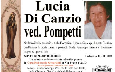 LUCIA DI CANZIO ved. POMPETTI