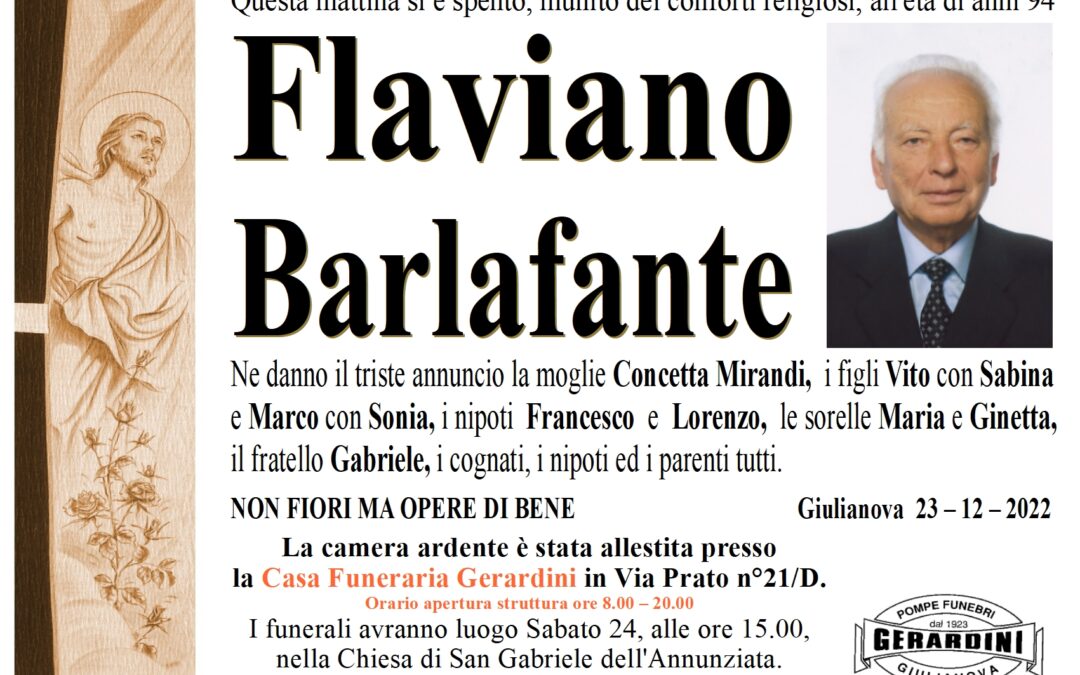 FLAVIANO BARLAFANTE