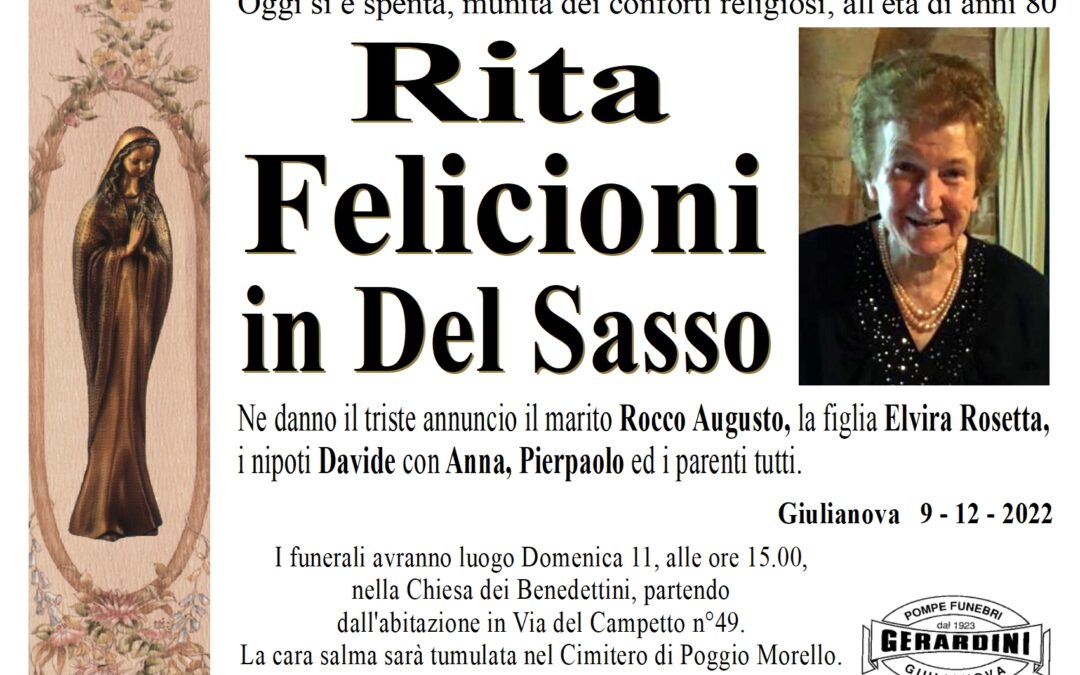 RITA FELICIONI IN DEL SASSO