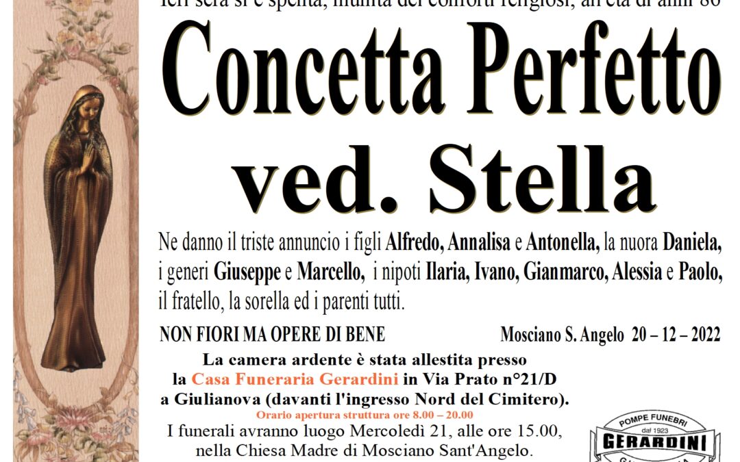 CONCETTA PERFETTO VED. STELLA