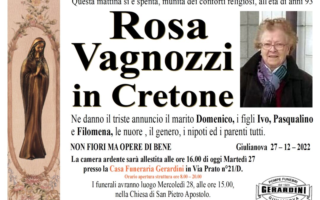 ROSA VAGNOZZI IN CRETONE