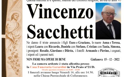 VINCENZO SACCHETTI