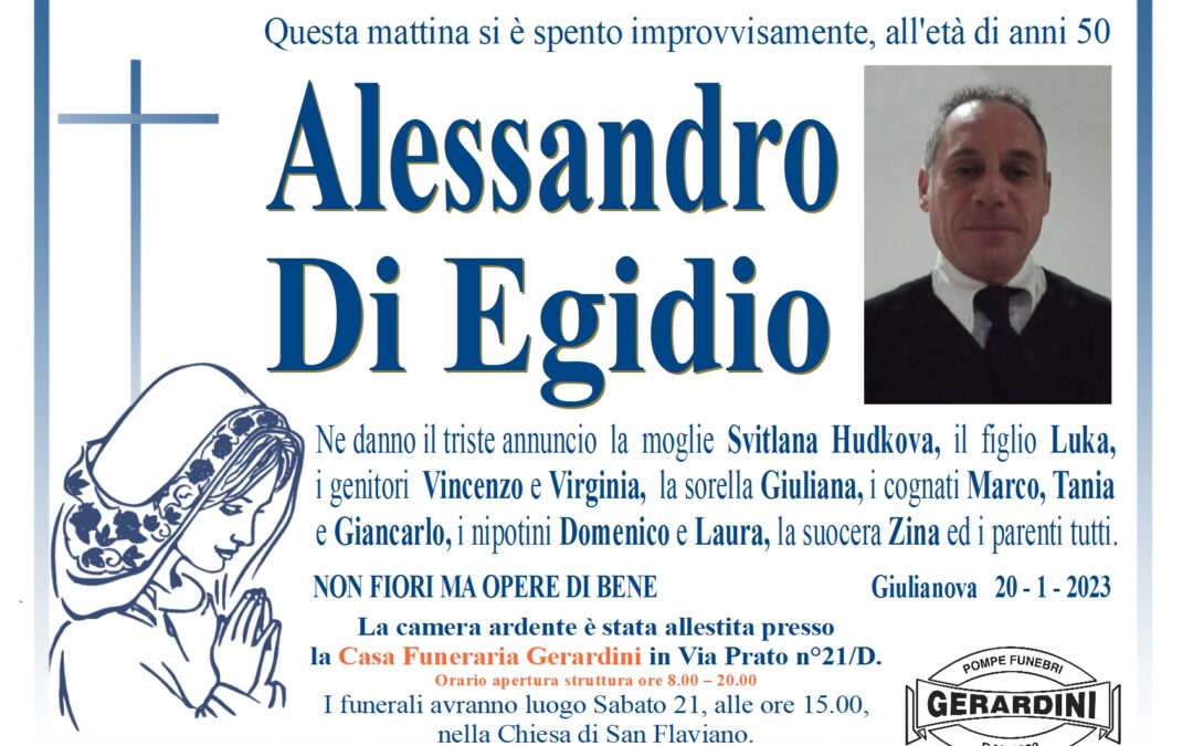 ALESSANDRO DI EGIDIO