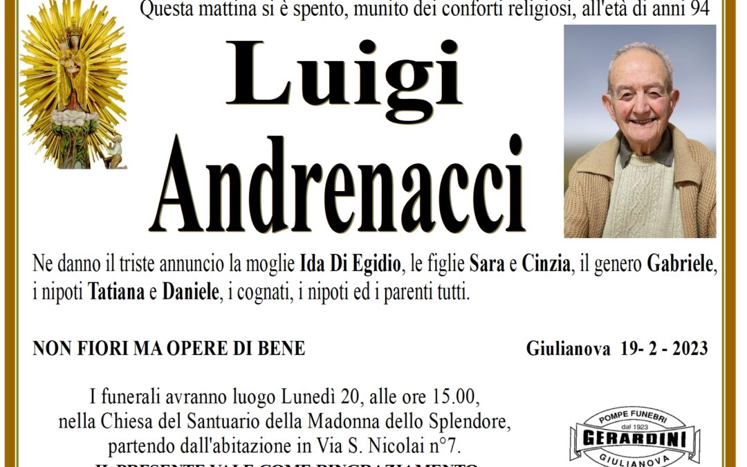 LUIGI ANDRENACCI