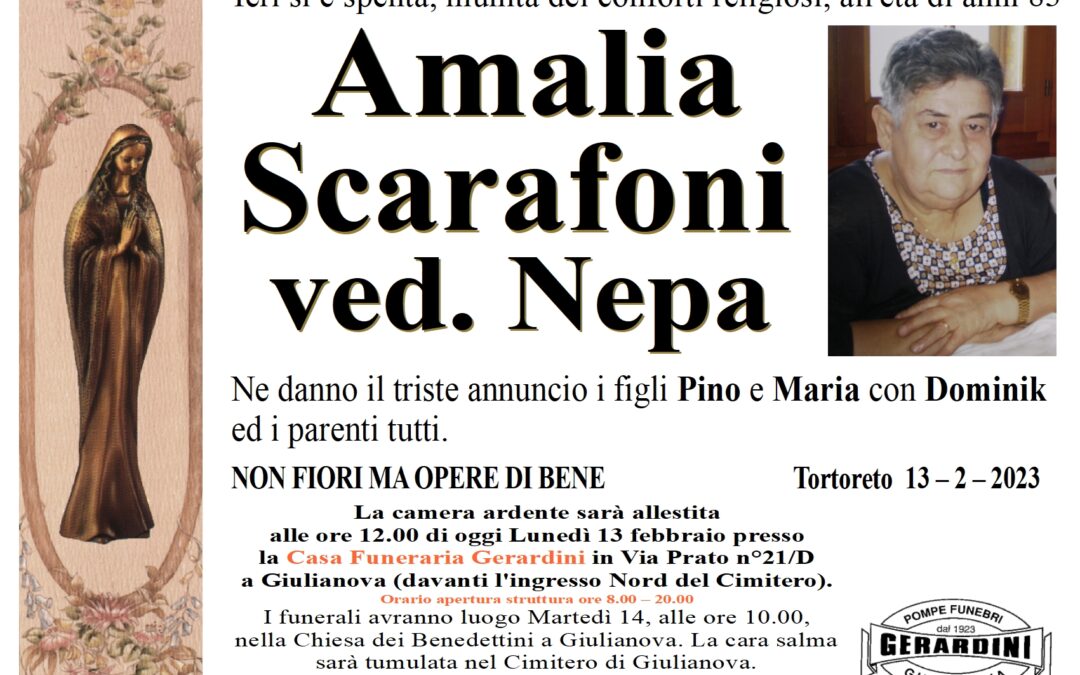 AMALIA SCARAFONI VED. NEPA