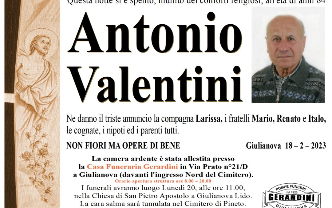 ANTONIO VALENTINI