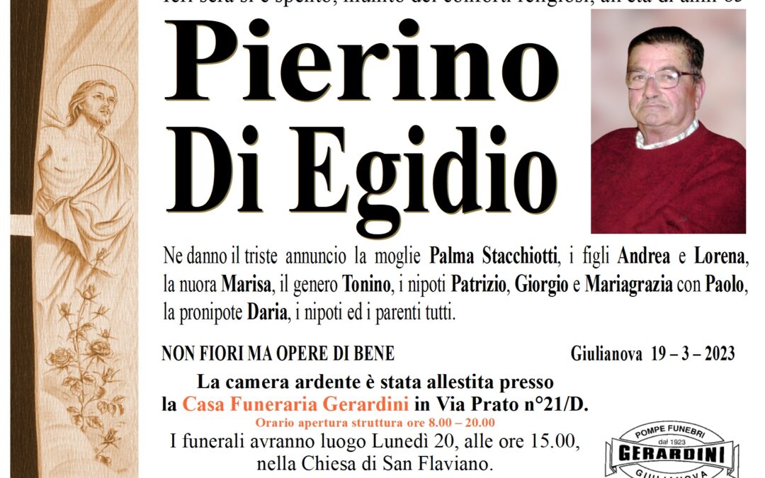 PIERINO DI EGIDIO