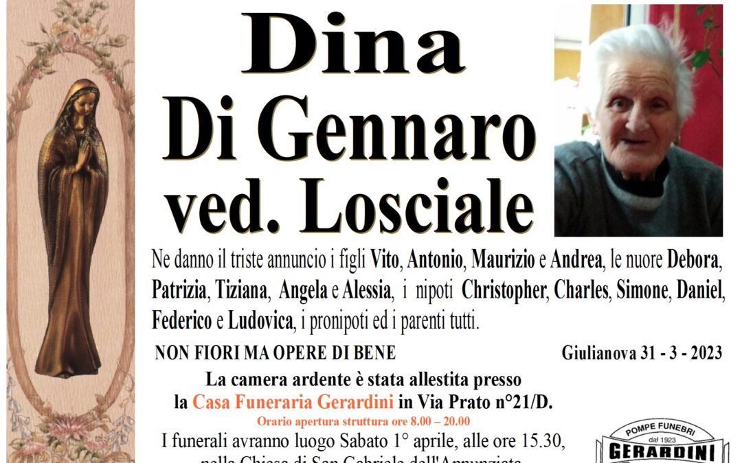 DINA DI GENNARO VED. LOSCIALE