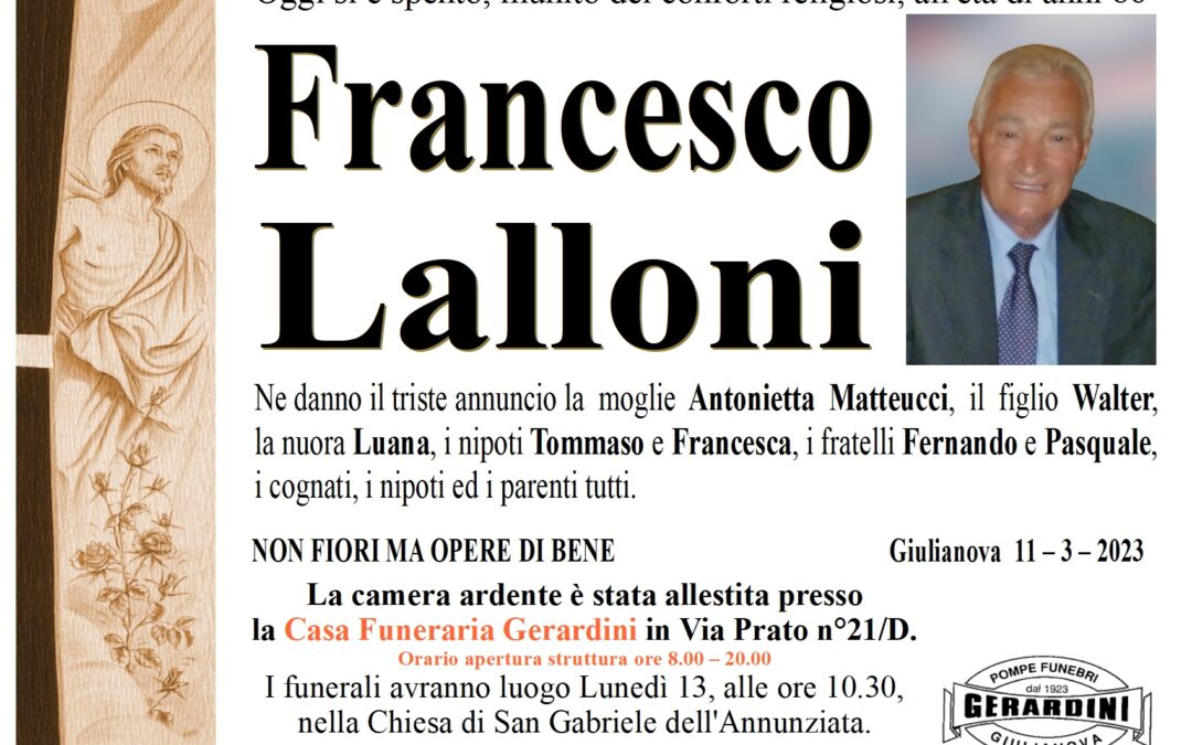 FRANCESCO LALLONI