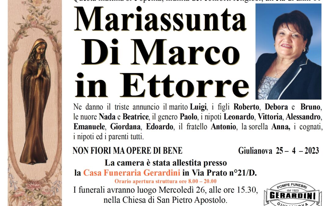 MARIASSUNTA DI MARCO IN ETTORRE