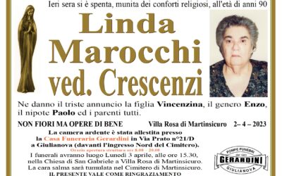 LINDA MAROCCHI VED. CRESCENZI