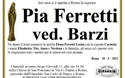 PIA FERRETTI VED. BARZI