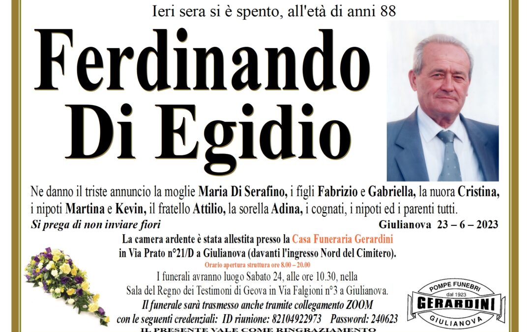 FERDINANDO DI EGIDIO