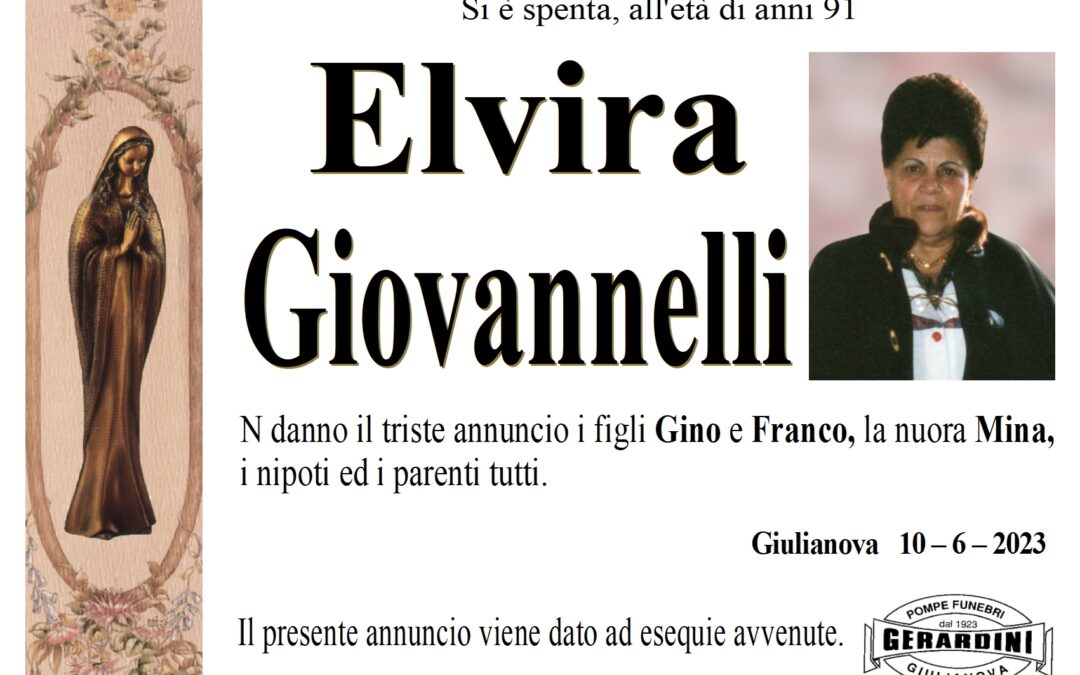 ELVIRA GIOVANNELLI