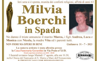 MILVIA BOERCHI IN SPADA