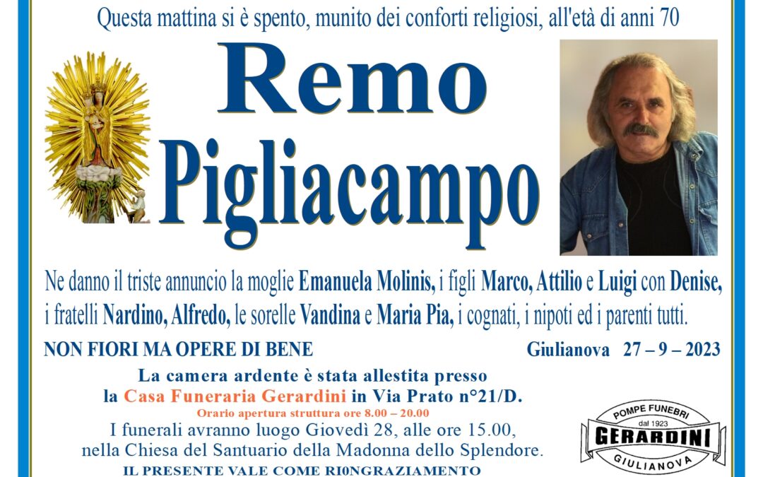 REMO PIGLIACAMPO