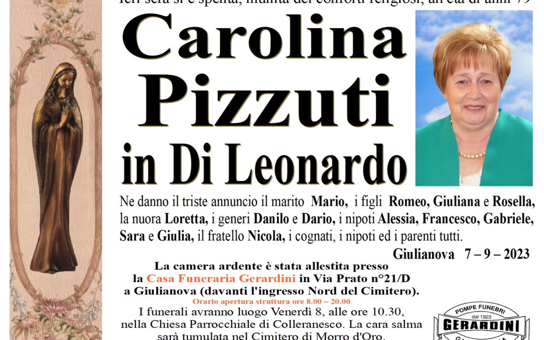 CAROLINA PIZZUTI IN DI LEONARDO