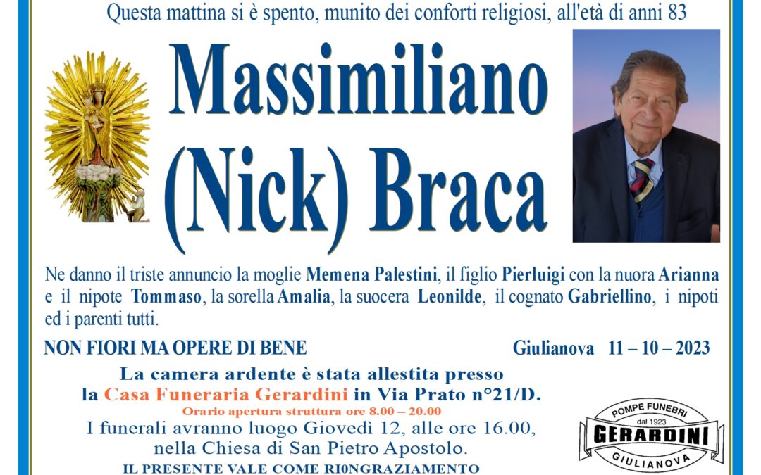 MASSIMILIANO BRACA