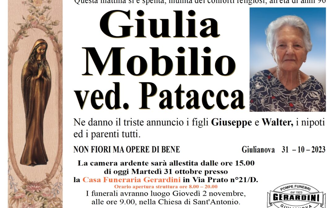 GIULIA MOBILIO VED.PATACCA