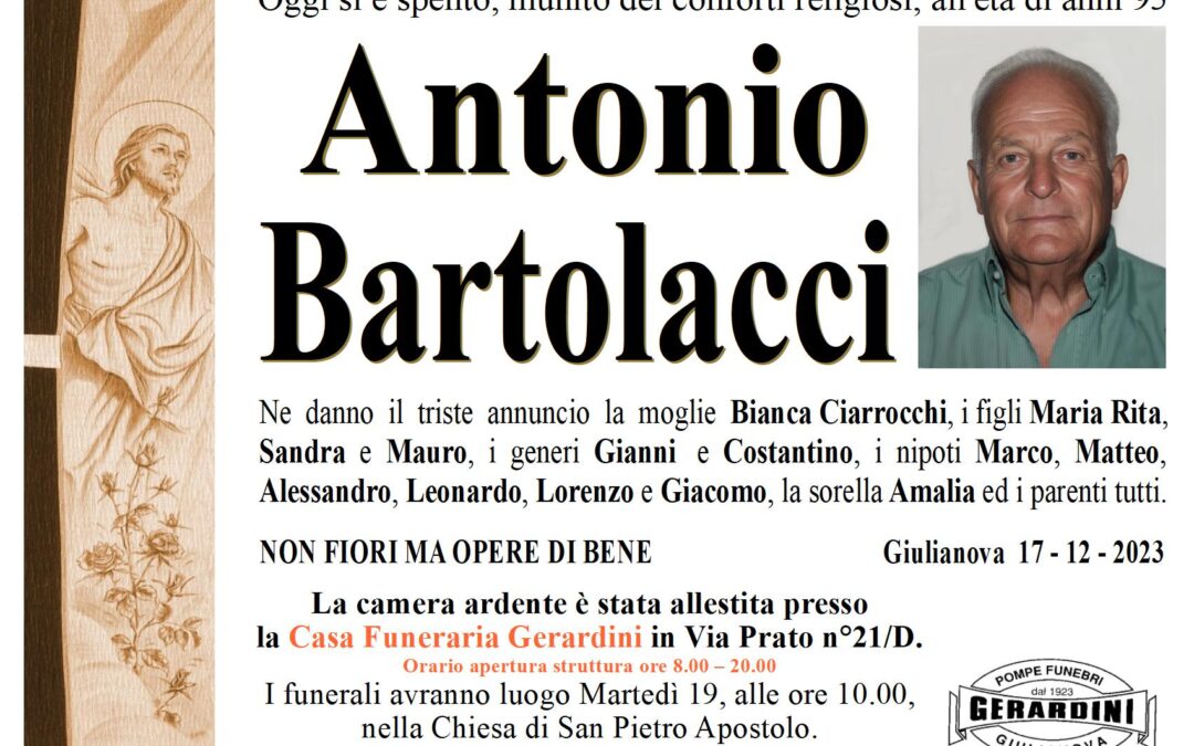 ANTONIO BARTOLACCI