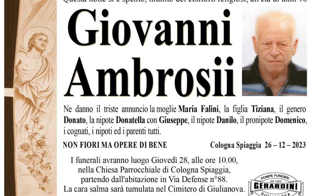 GIOVANNI AMBROSII