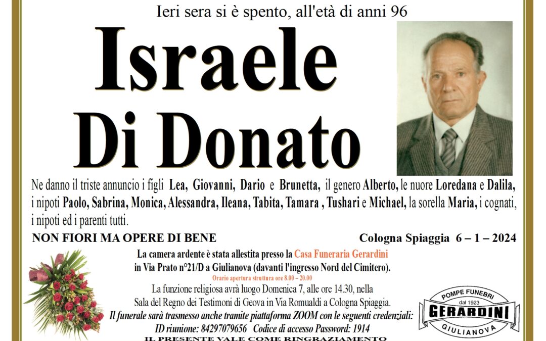 ISRAELE DI DONATO