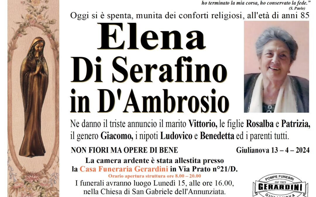 ELENA DI SERAFINO IN D’AMBROSIO