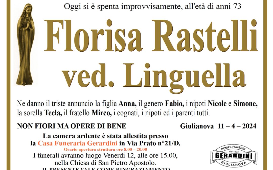 FLORISA RASTELLI VED. LINGUELLA