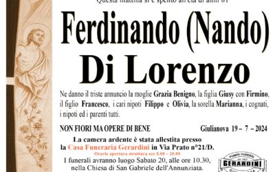 FERDINANDO (NANDO) DI LORENZO